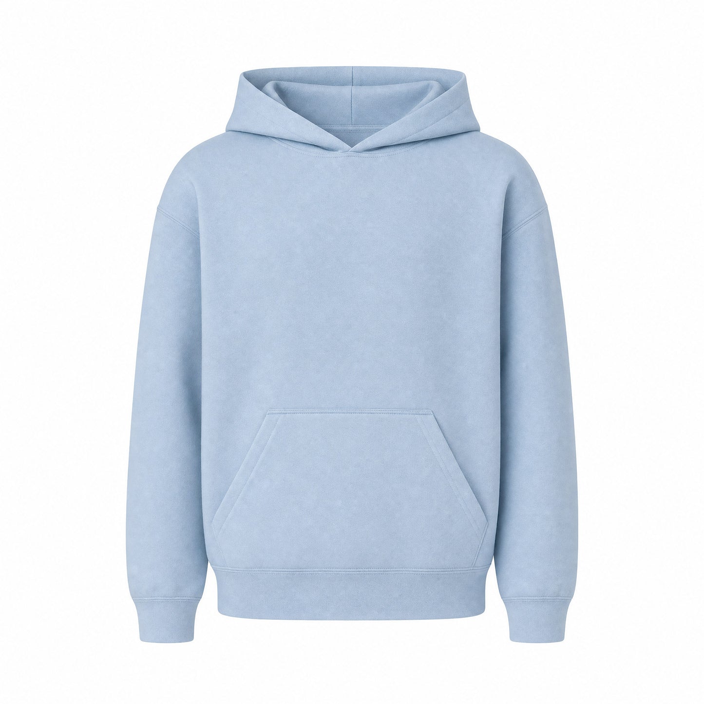 Custom Classic Hoodie Sweater Youth Fit in Light Denim Heather | Merchcraft