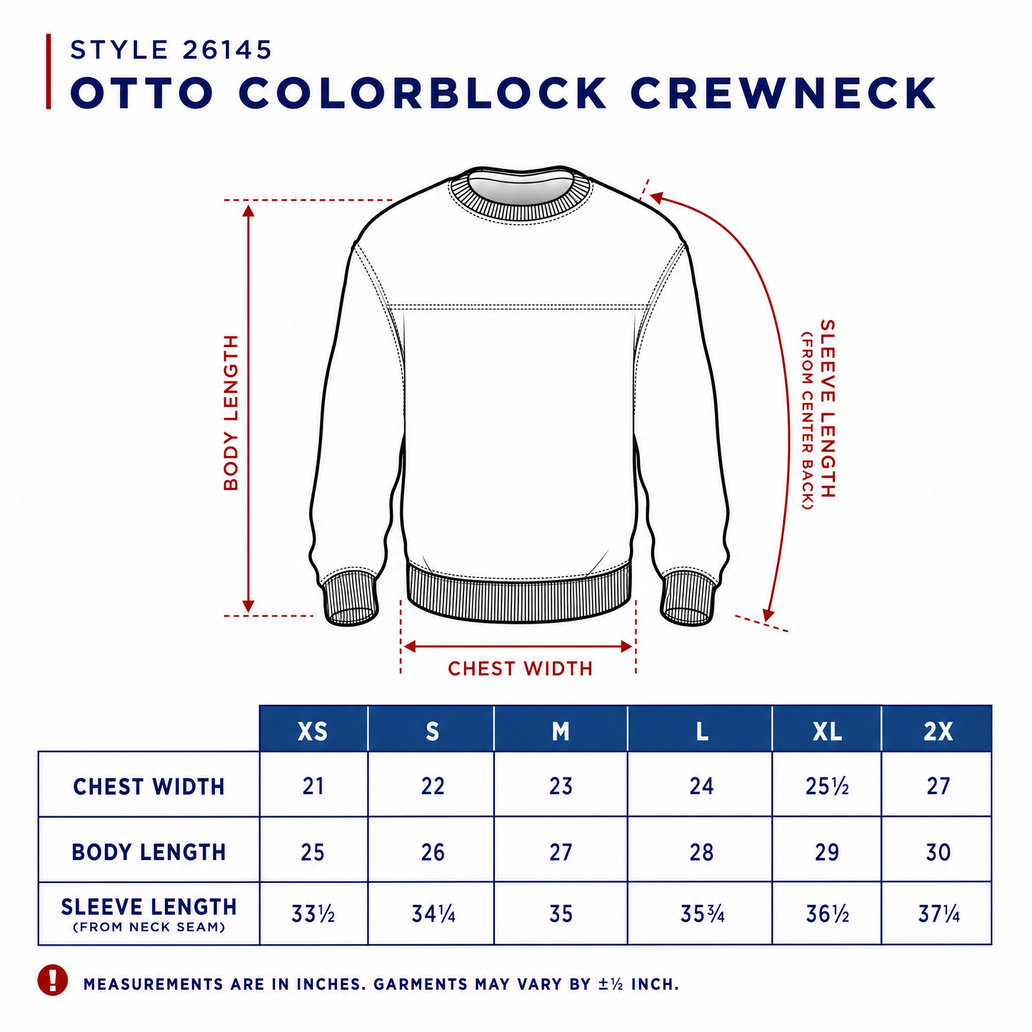 Custom Colorblock Crewneck Sweatshirt