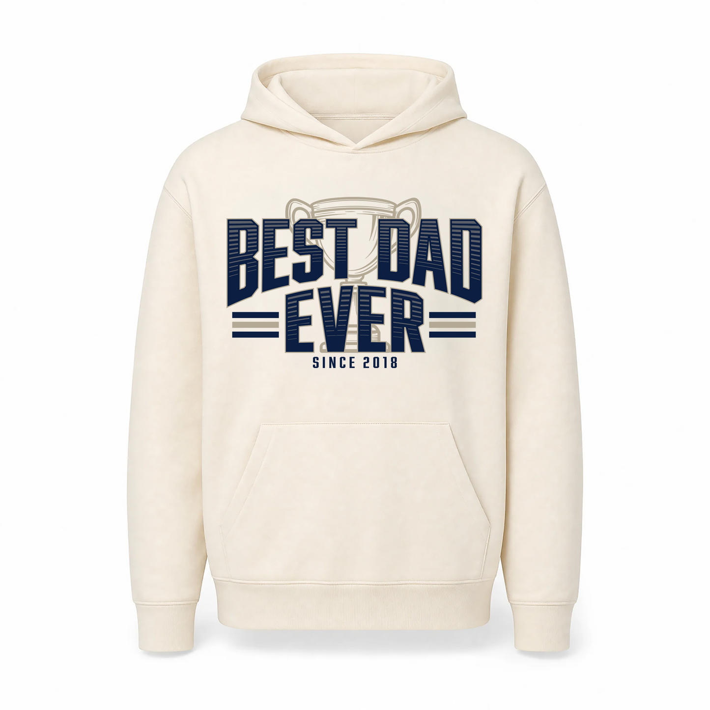 Hoodie for Dad — "Best Dad" Print | Customize Year | Classic Fleece | Father's Day Gift