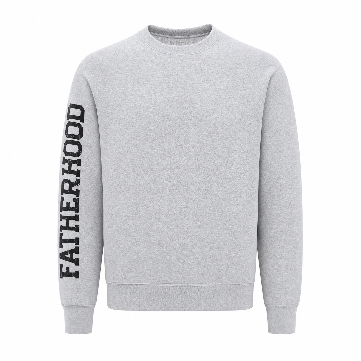 Father's Day Crewneck for Dad — "Fatherhood" Sleeve Print | Vintage Fleece
