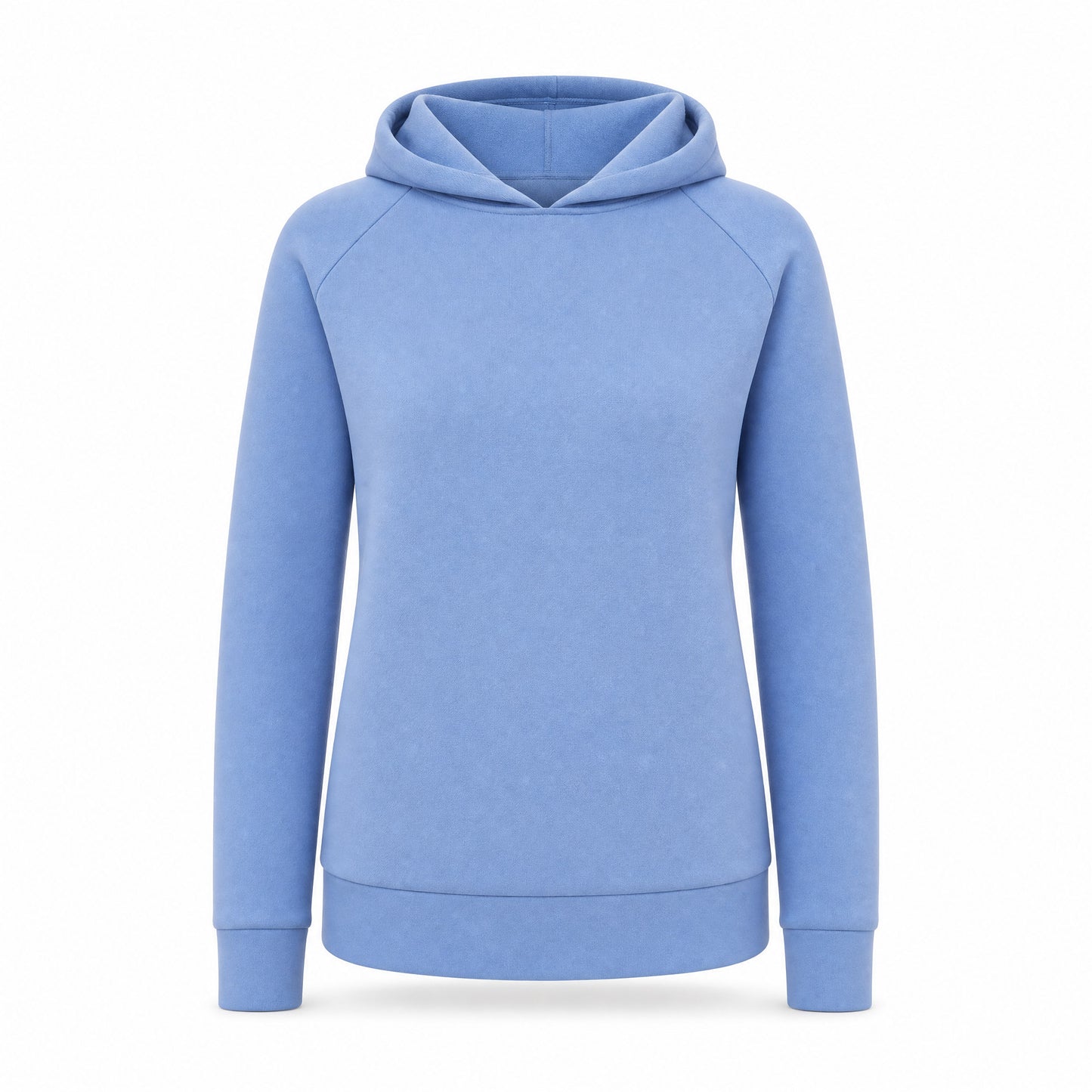Custom Vintage Fleece Hoodie Sweater with Curved Hem in Iris | Merchcraft