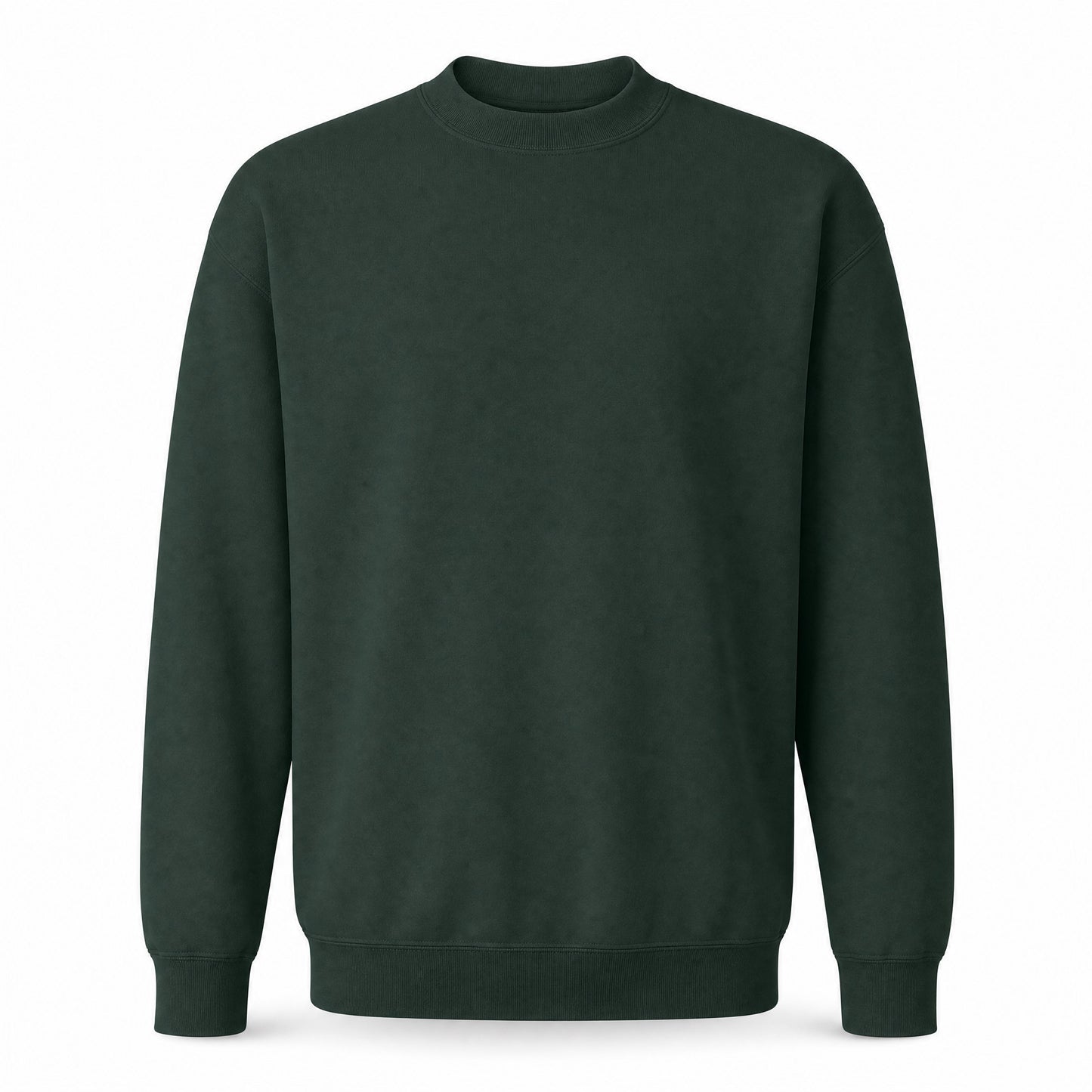 Custom Classic Fleece Crewneck Sweater in Forest Green | Merchcraft