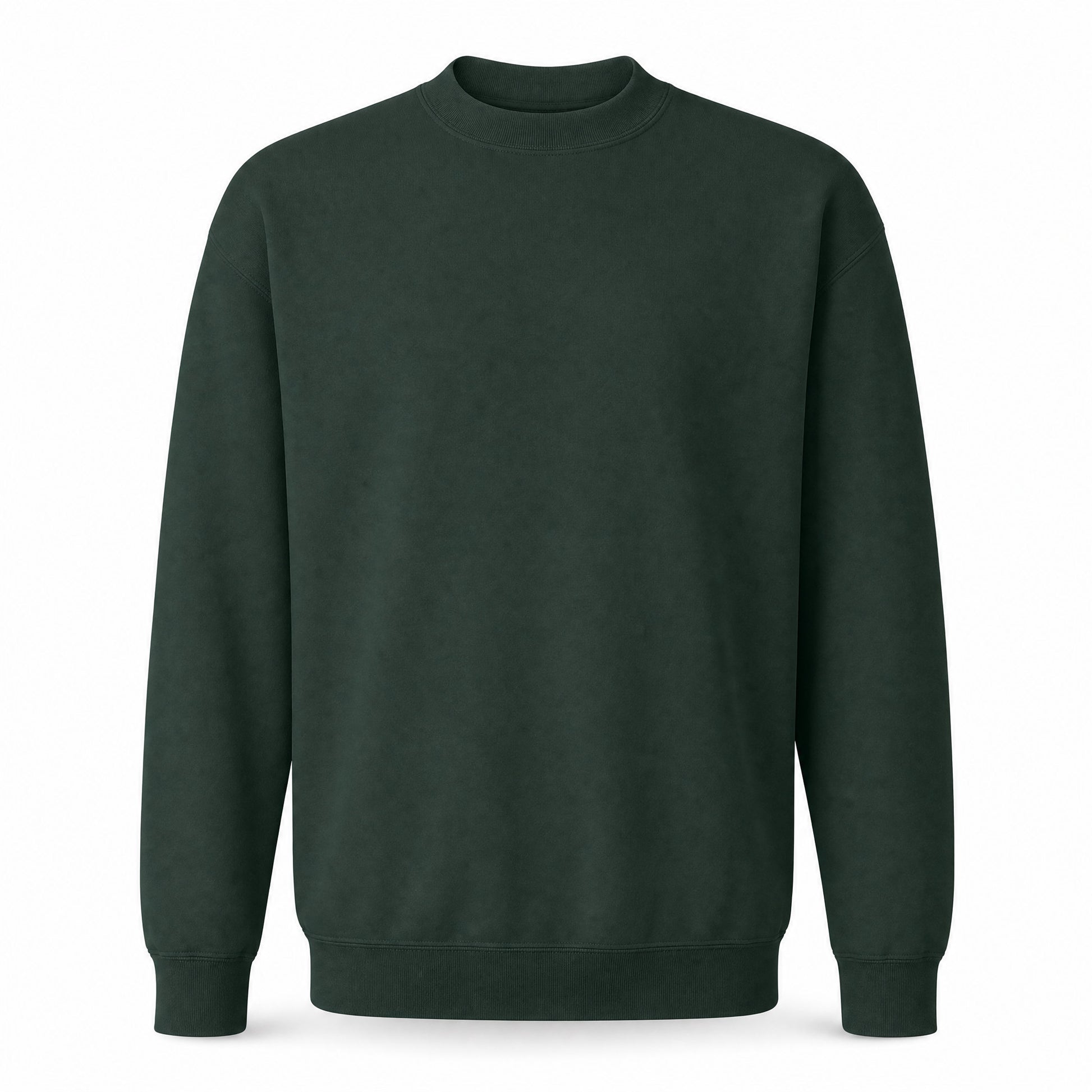 Custom Classic Fleece Crewneck Sweater in Forest Green | Merchcraft