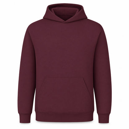 Custom Fleece Hoodie Sweater in Maroon | Merchcraft