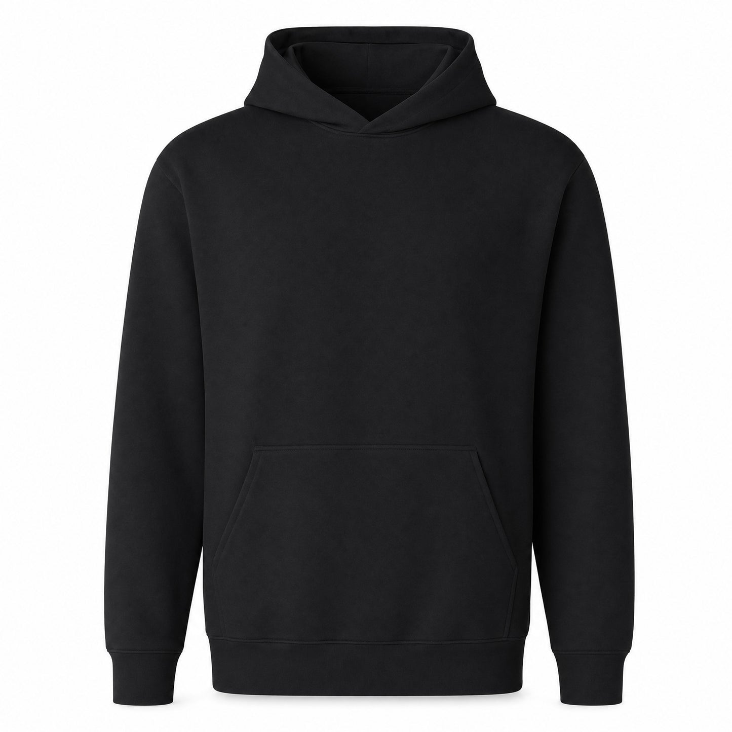 Custom Fleece Hoodie Sweater in Black | Merchcraft
