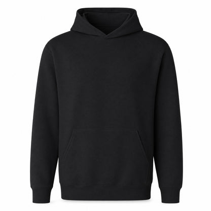 Custom Fleece Hoodie Sweater in Black | Merchcraft