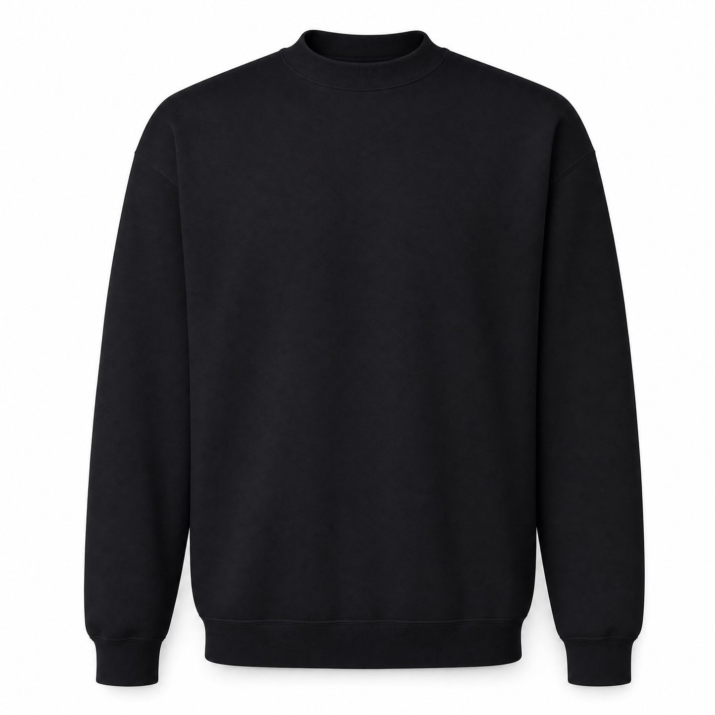 Custom Classic Fleece Crewneck Sweater in Black | Merchcraft