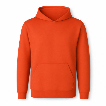 Custom Fleece Hoodie Sweater in Orange | Merchcraft