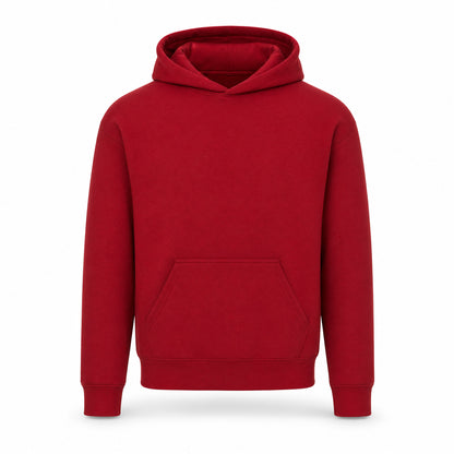 Custom Fleece Hoodie Sweater in Crimson | Merchcraft