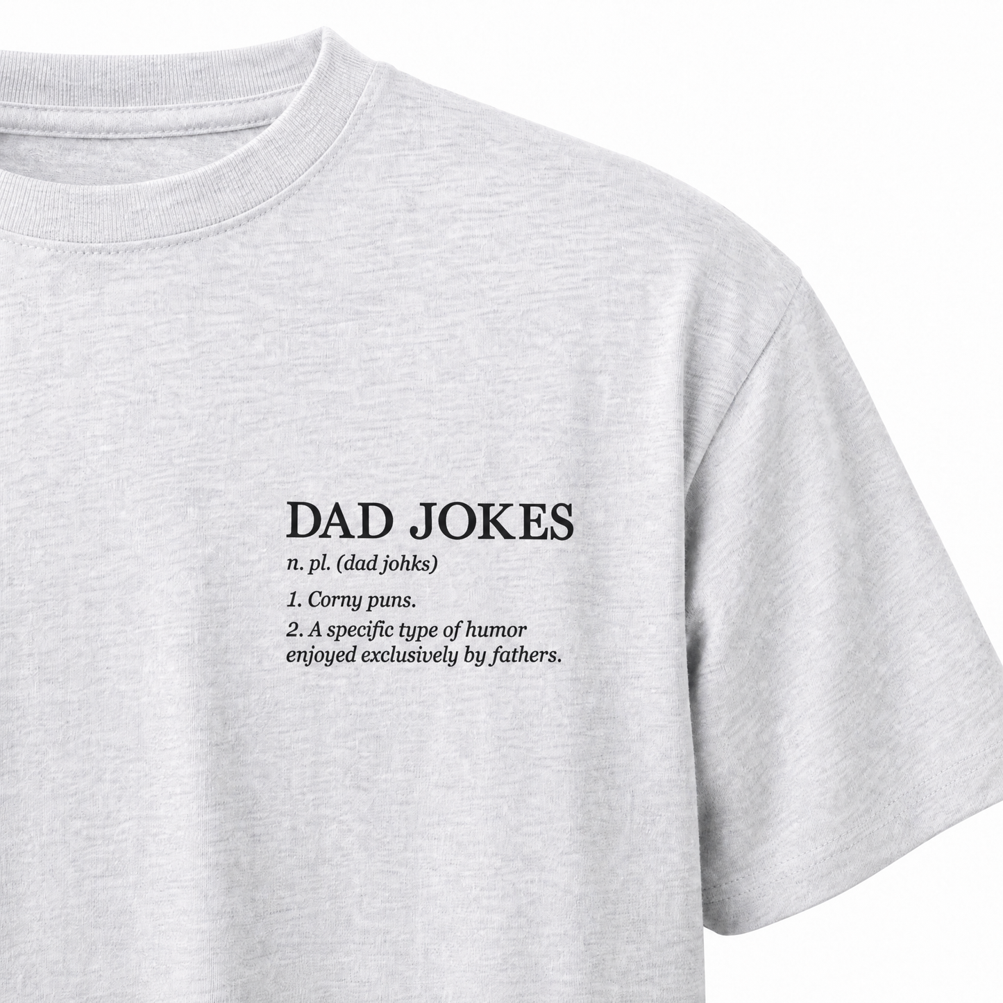 T-Shirt Father's Day — "Dad Jokes" Print | Organic Cotton