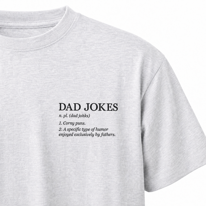 T-Shirt Father's Day — "Dad Jokes" Print | Organic Cotton