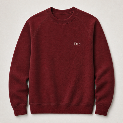 Father's Day Crewneck for Dad — "Dad" Serif Print | Vintage Fleece