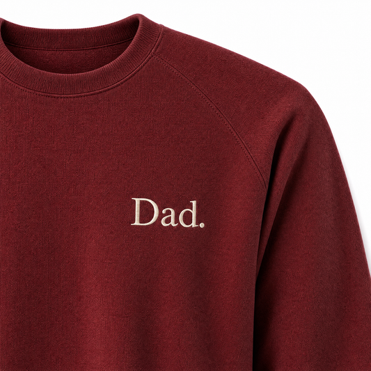 Father's Day Crewneck for Dad — "Dad" Serif Print | Vintage Fleece