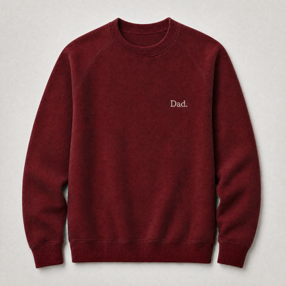 Father's Day Crewneck for Dad — "Dad" Simple Print | Vintage Fleece