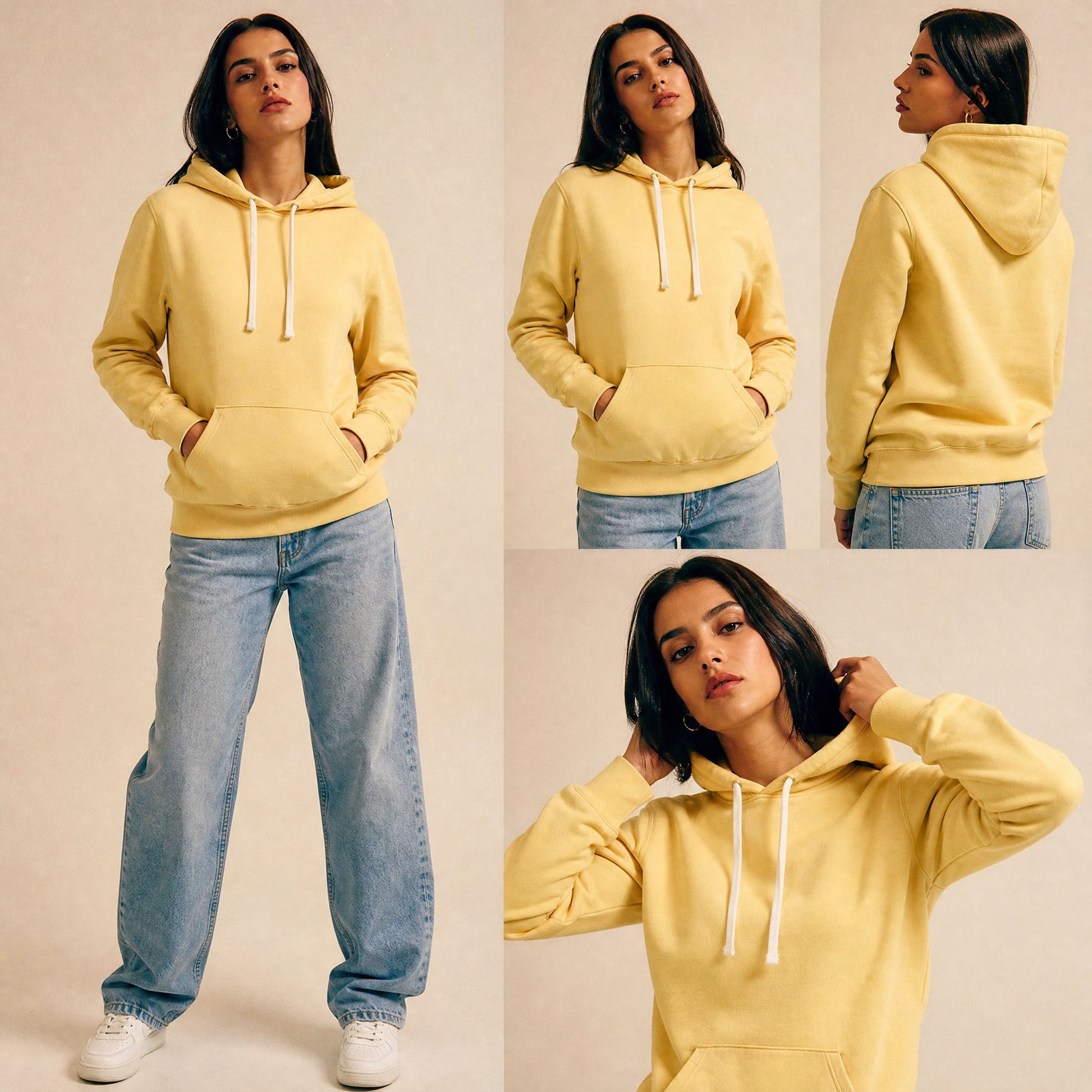 Custom Vintage Fleece Hoodie Sweater – Lifestyle 4 | Merchcraft