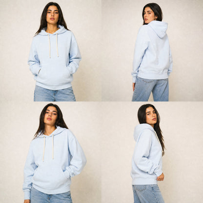 Custom Vintage Fleece Hoodie Sweater – Lifestyle 7 | Merchcraft