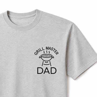 T-Shirt Father's Day — "Grill Master Dad" BBQ Print | Organic Cotton