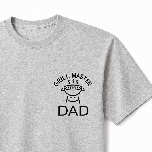 T-Shirt Father's Day — "Grill Master Dad" BBQ Print | Organic Cotton