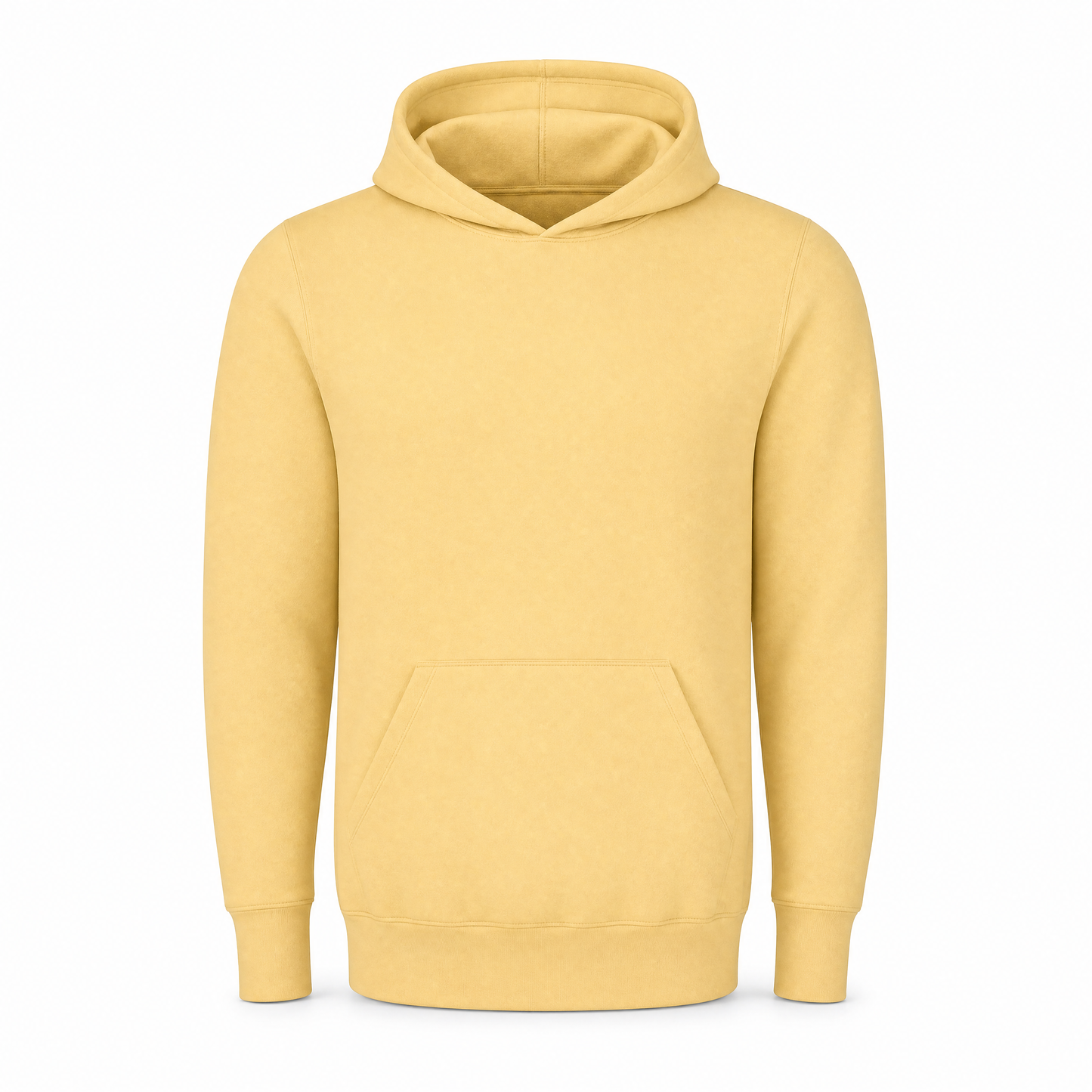 Merchcraft Vintage Fleece Hoodie Sweater – Sun Ray – front view, premium ecommerce product photo