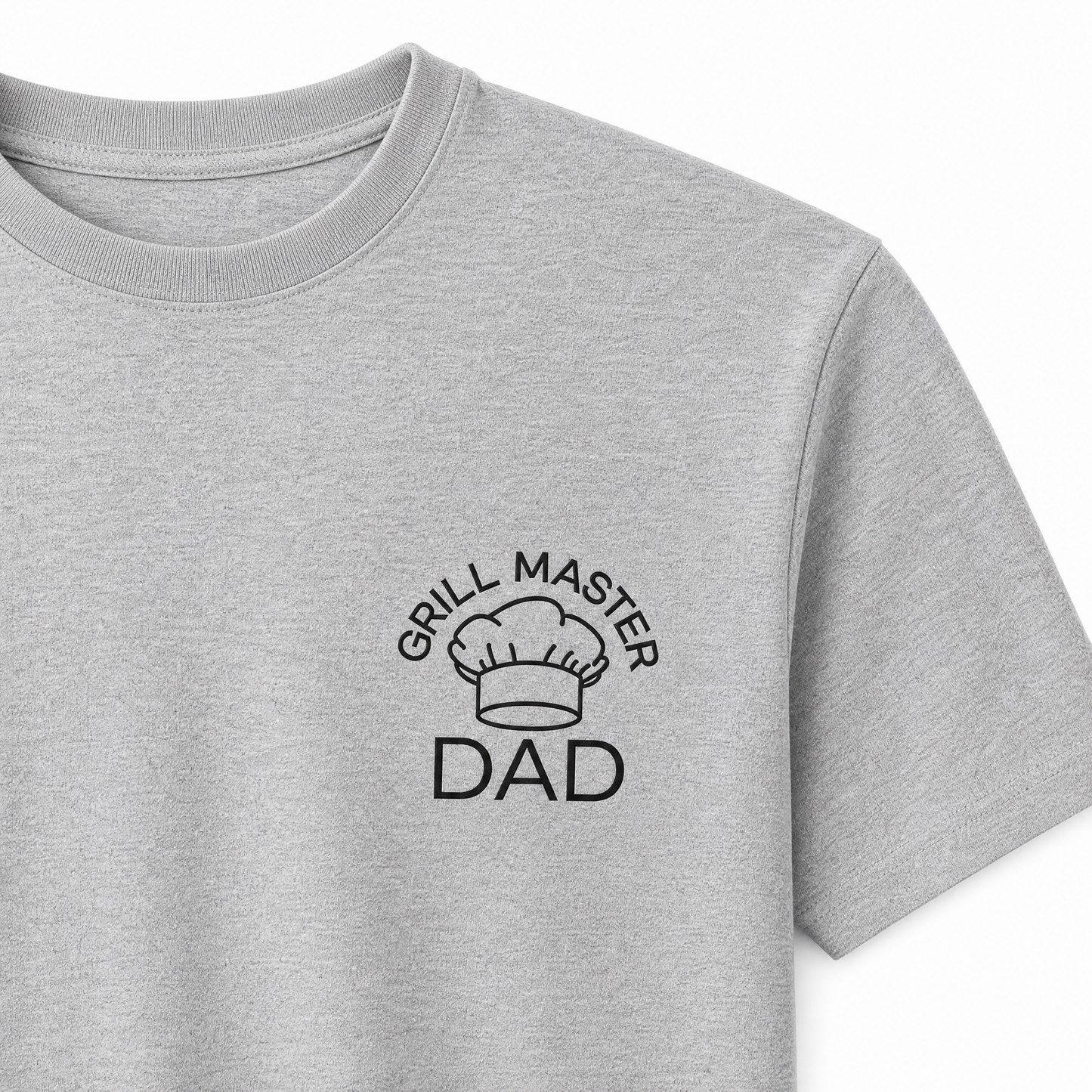 T-Shirt Father's Day — "Grill Master Dad" Chef's Hat Print | Organic Cotton