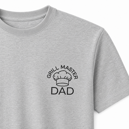 T-Shirt Father's Day — "Grill Master Dad" Chef's Hat Print | Organic Cotton