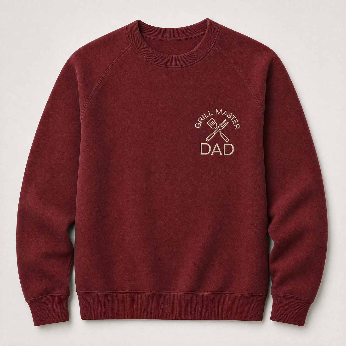 Father's Day Crewneck for Dad — "Grill Master Dad" Utensils | Vintage Fleece