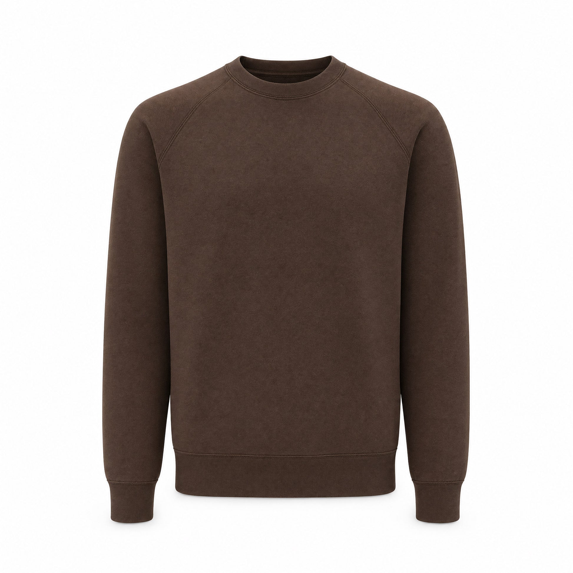 Custom Vintage Fleece Crewneck Sweater in Cocoa | Merchcraft