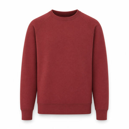 Custom Vintage Fleece Crewneck Sweater in Cinnamon | Merchcraft