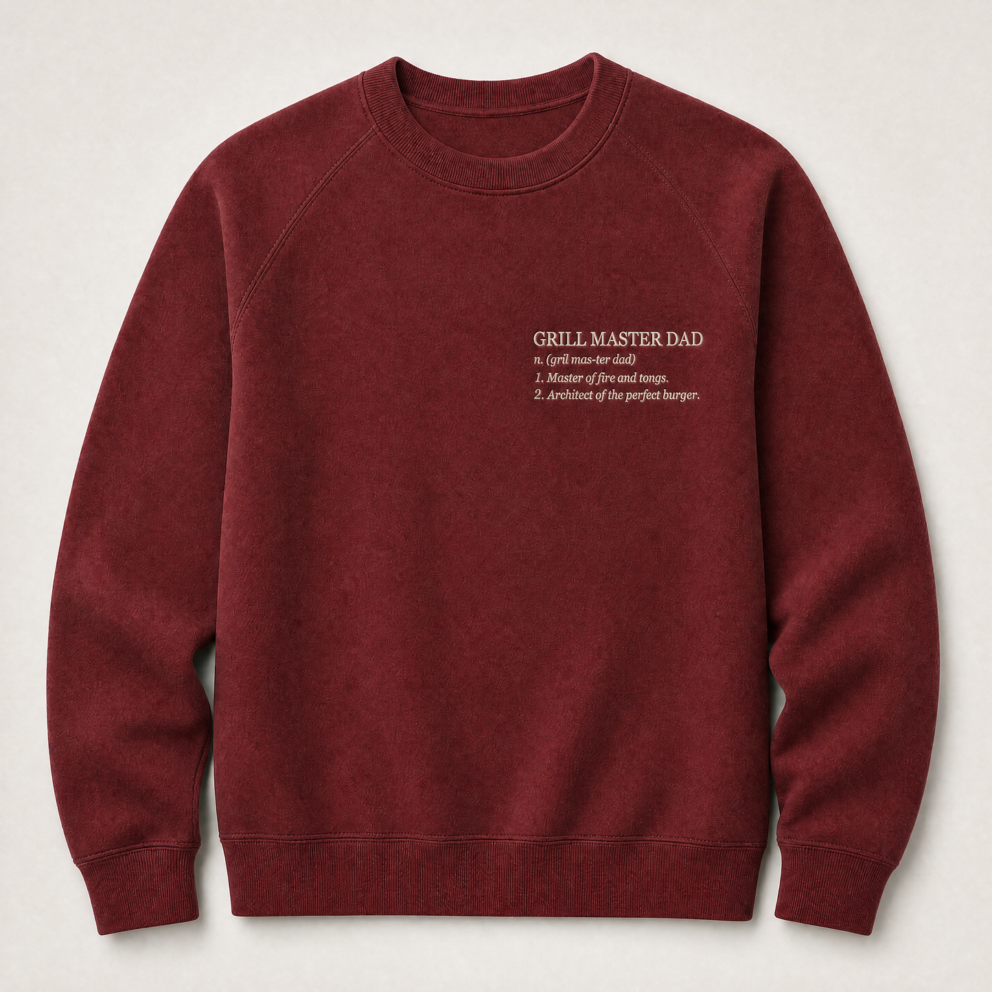 Father's Day Crewneck for Dad — "Grill Master Dad" Print | Vintage Fleece