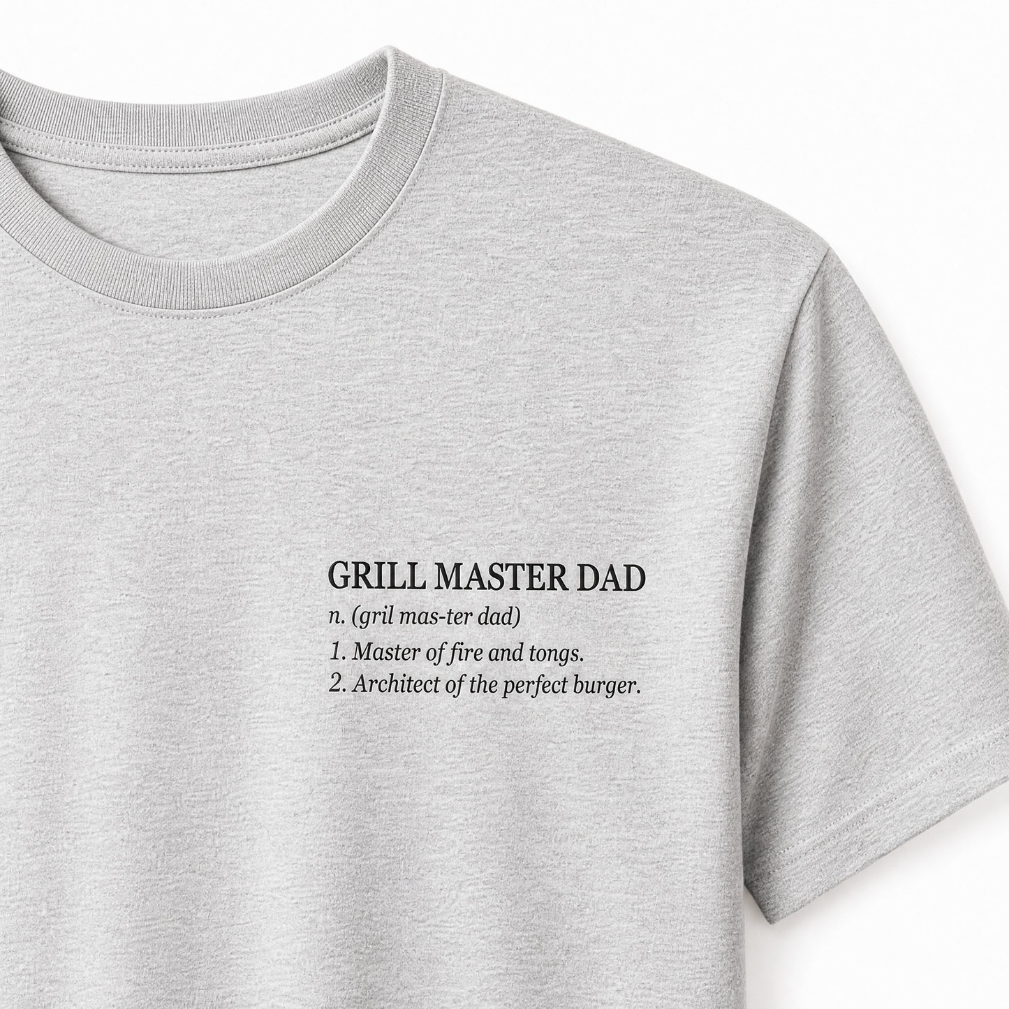 T-Shirt Father's Day — "Grill Master" Print | Organic Cotton