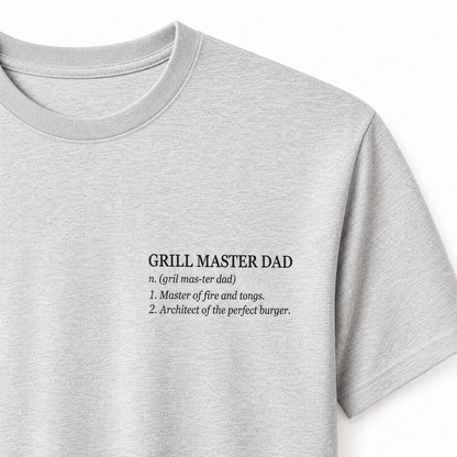 T-Shirt Father's Day — "Grill Master" Print | Organic Cotton