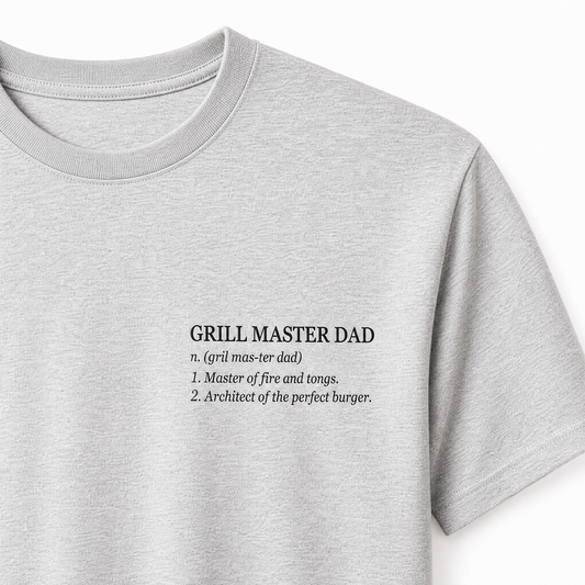 T-Shirt Father's Day — "Grill Master" Print | Organic Cotton