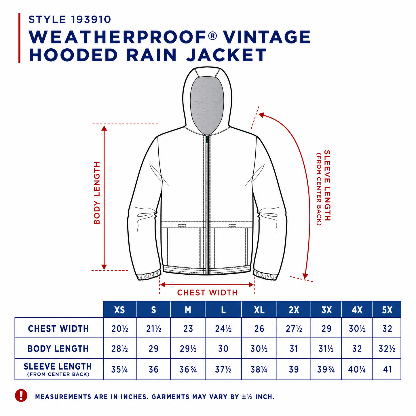 Custom Vintage Rain Jacket