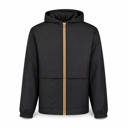 Custom Vintage Rain Jacket in Black | Merchcraft
