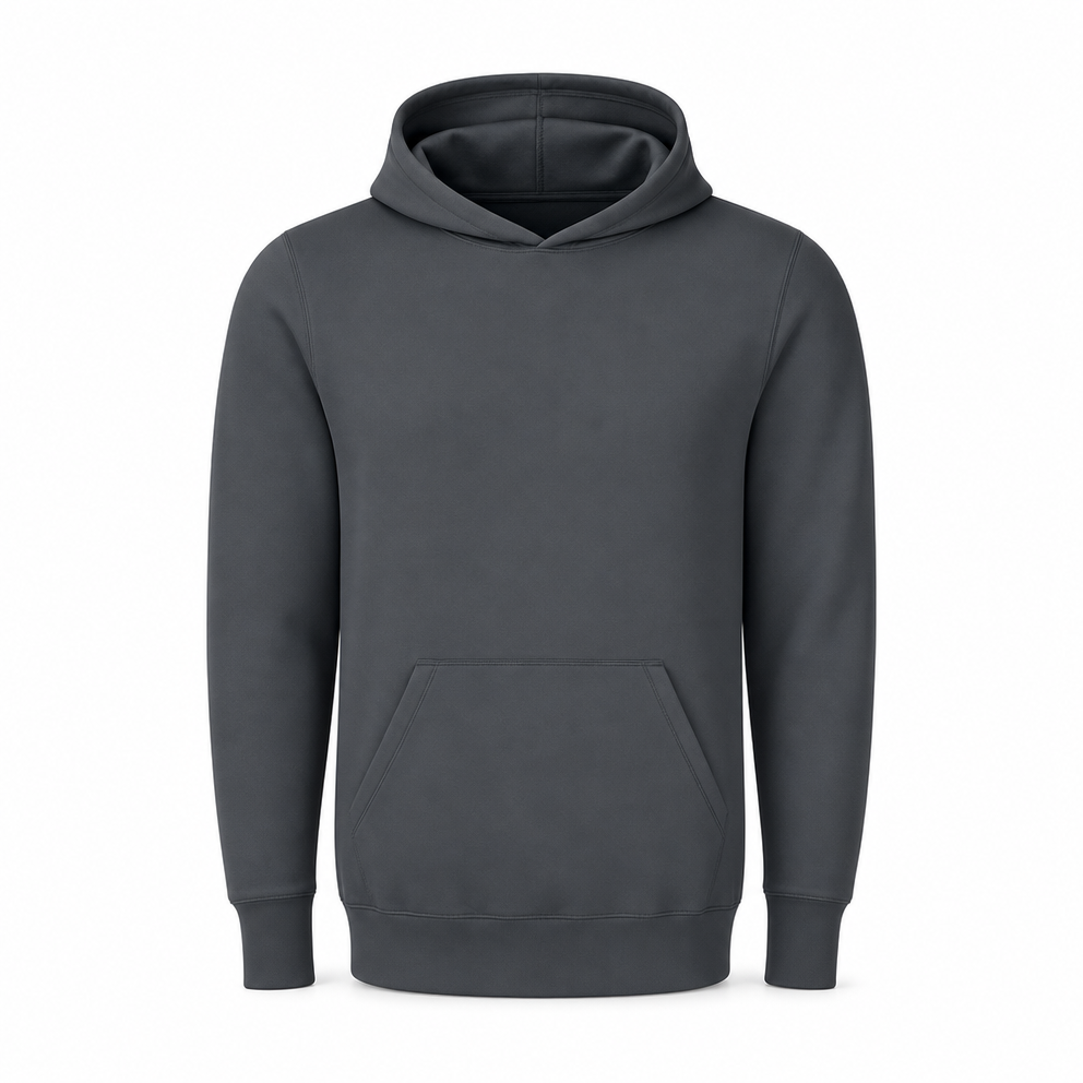 Merchcraft Vintage Fleece Hoodie Sweater – Vintage Granite – front view, premium ecommerce product photo