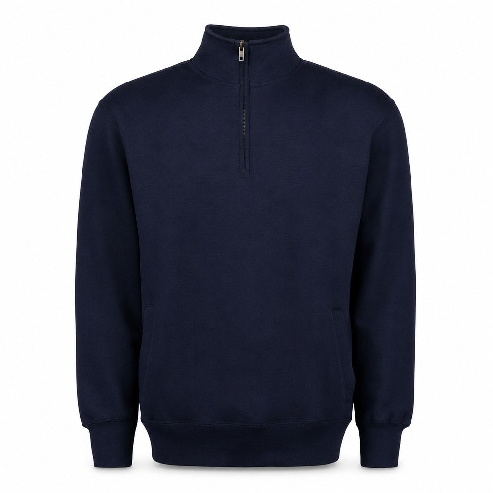 Custom Classic Fleece Quarter Zip in Navy | Merchcraft
