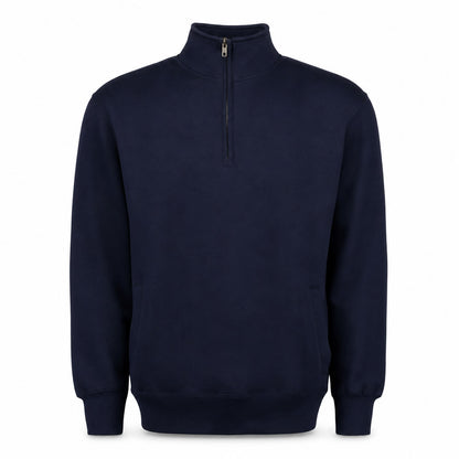 Custom Classic Fleece Quarter Zip in Navy | Merchcraft