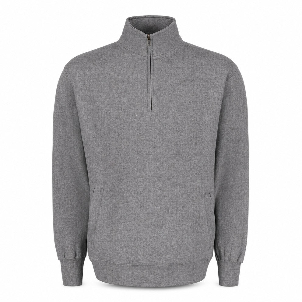 Custom Classic Fleece Quarter Zip in Graphite | Merchcraft