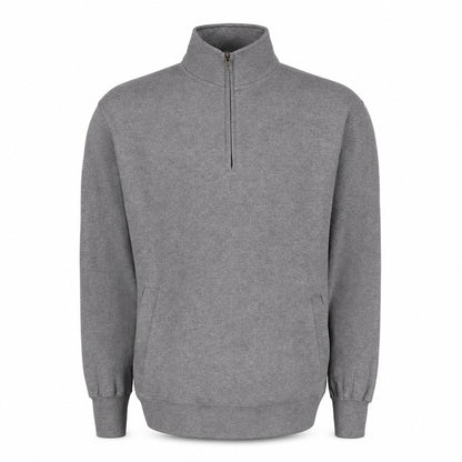 Custom Classic Fleece Quarter Zip in Graphite | Merchcraft