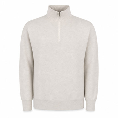Custom Classic Fleece Quarter Zip in Oatmeal | Merchcraft