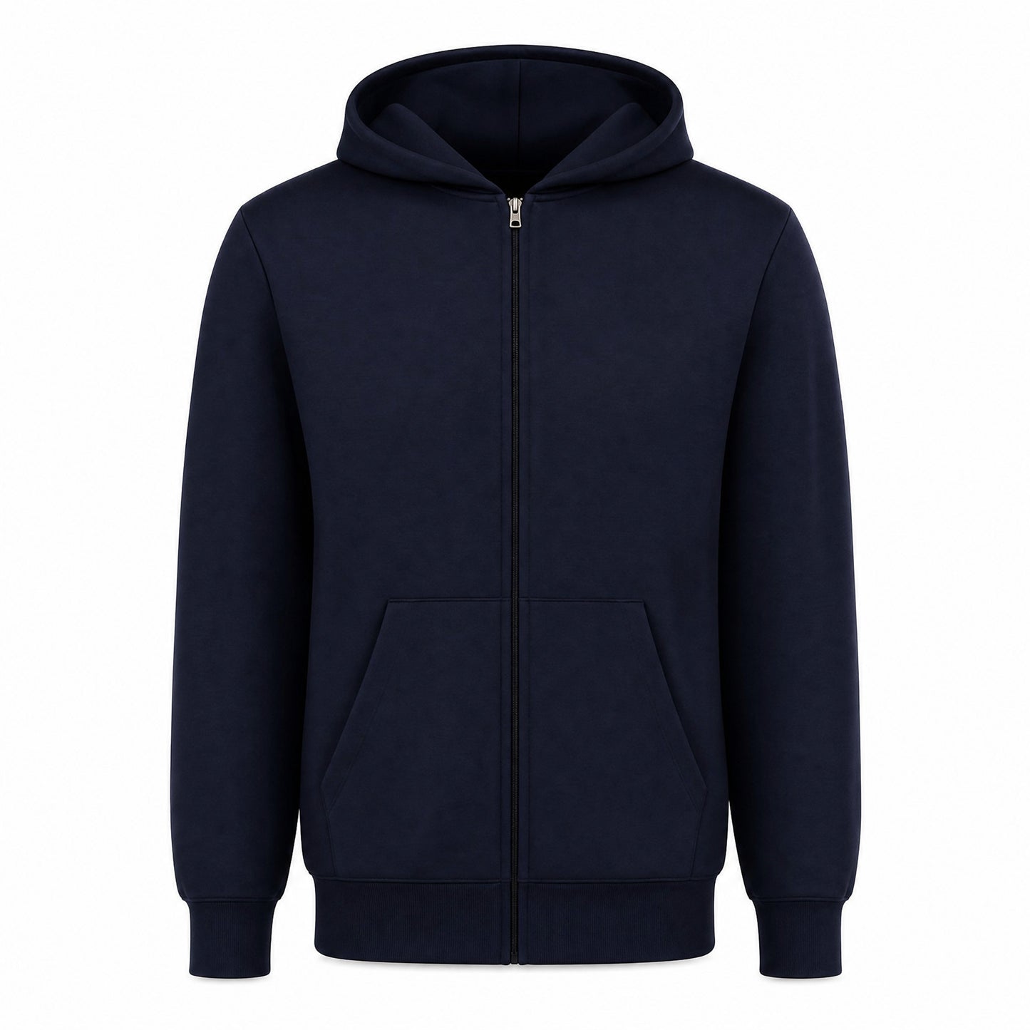 Custom Classic Fleece Full Zip Sweater in Navy | Merchcraft