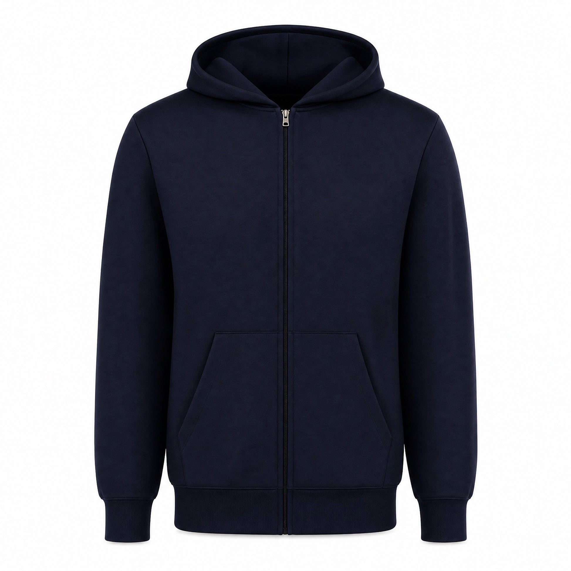 Custom Classic Fleece Full Zip Sweater in Navy | Merchcraft
