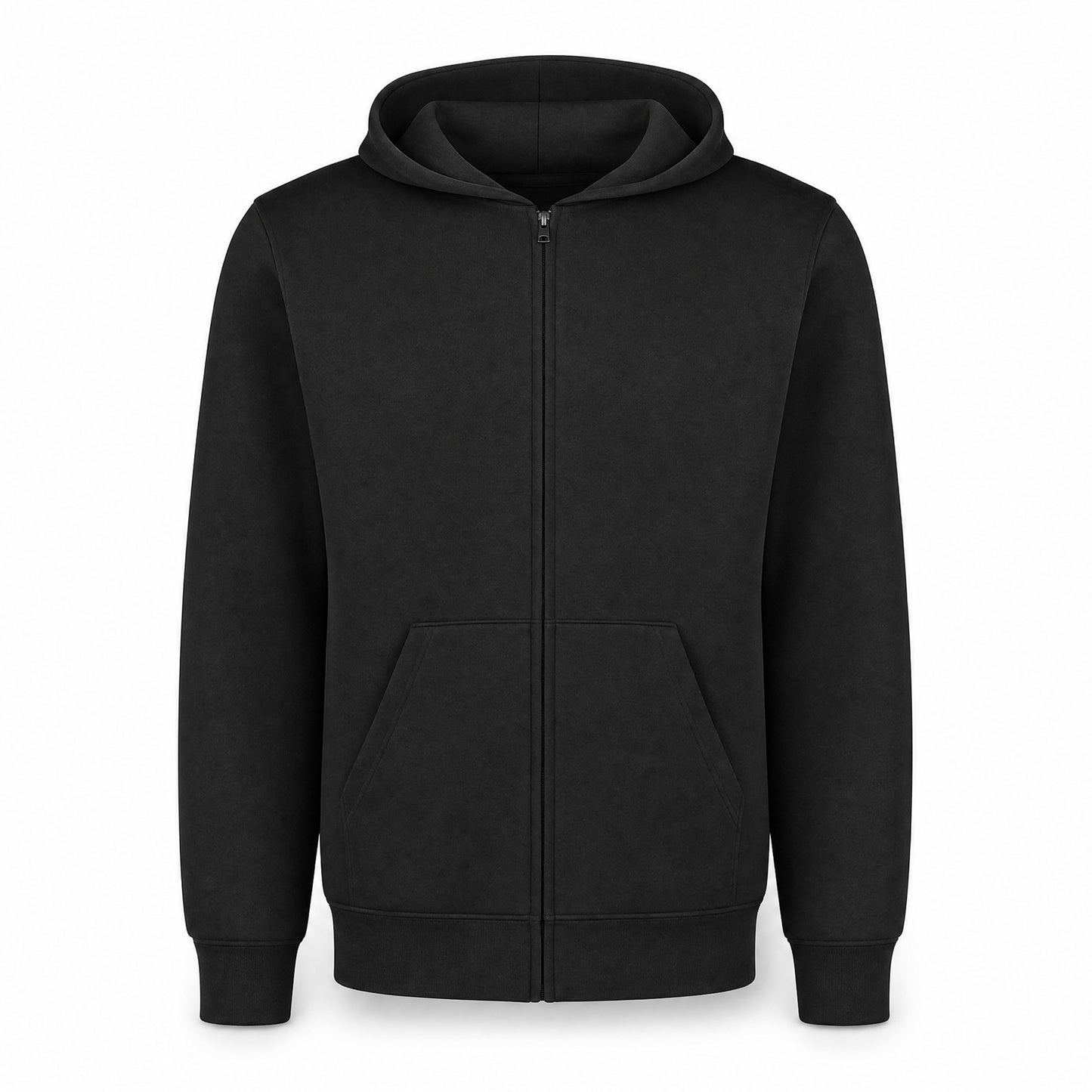 Custom Classic Fleece Full Zip Sweater in Black | Merchcraft