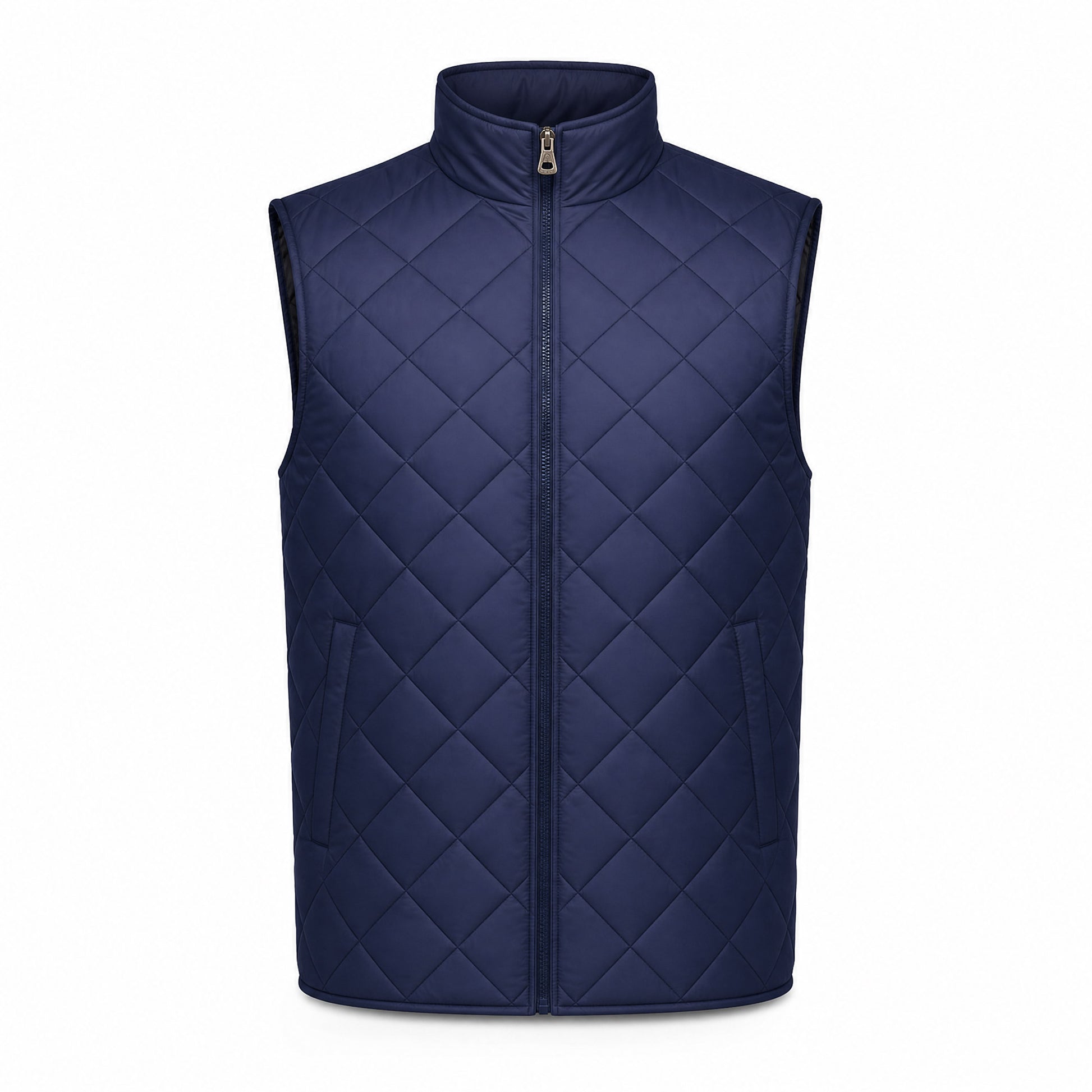 Custom Vintage Quilt Vest in Navy | Merchcraft