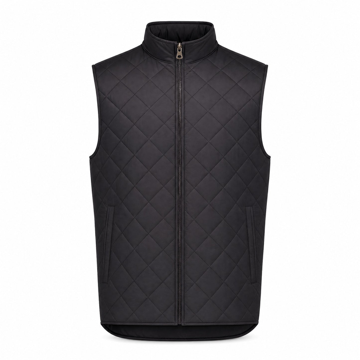 Custom Vintage Quilt Vest in Black | Merchcraft