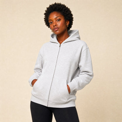 Custom Vintage Fleece Full Zip Sweater – Lifestyle 4 | Merchcraft