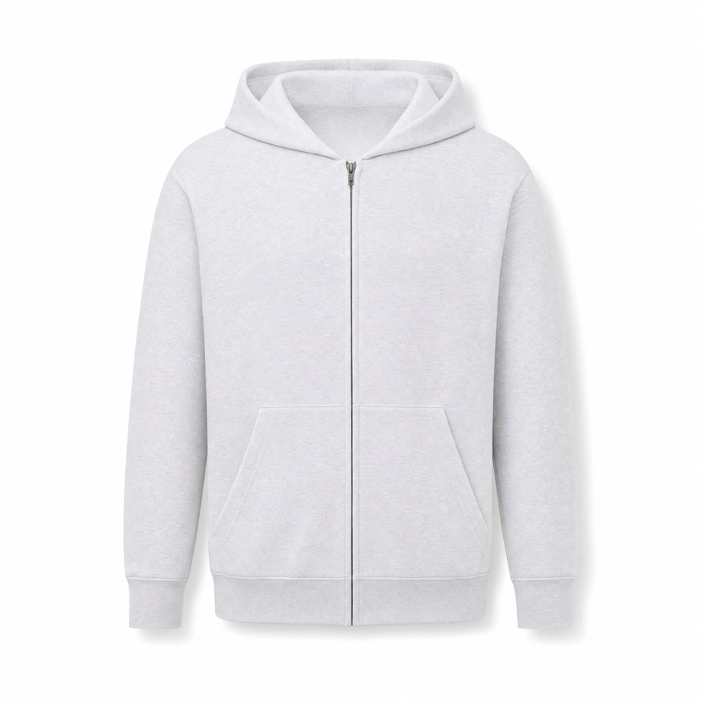 Custom Vintage Fleece Full Zip Sweater in Ash Grey | Merchcraft