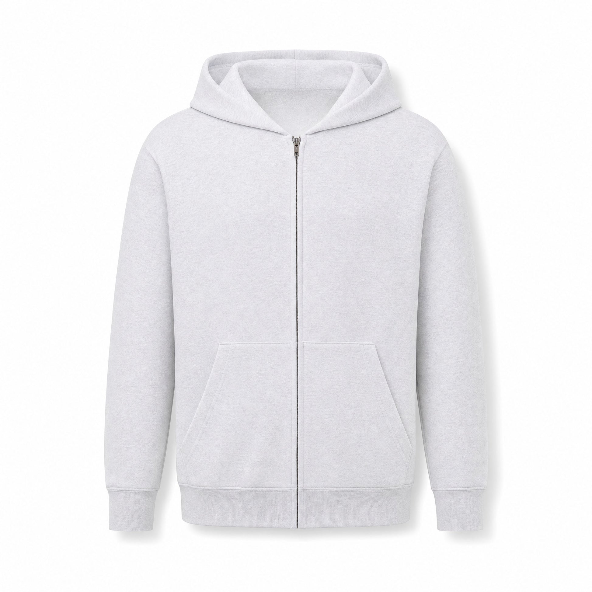 Custom Vintage Fleece Full Zip Sweater in Ash Grey | Merchcraft