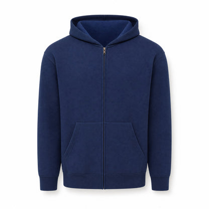 Custom Vintage Fleece Full Zip Sweater in Vintage Blue | Merchcraft