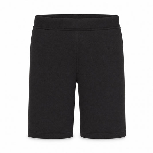 Custom Cloud-Soft Fleece Shorts with Side Pockets in Black | Merchcraft